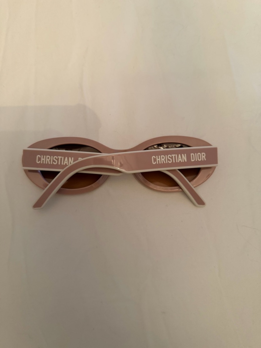 Dior Pink Oval Sunglasses with Brown Lenses - Picture 2 of 4